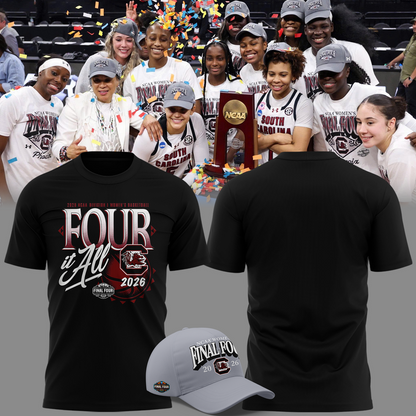 South Carolina Gamecocks 2026 Women's Basketball Tournament March Madness Final Four T-Shirt