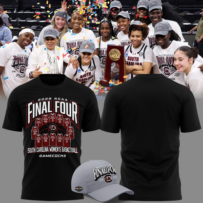 South Carolina Gamecocks 2026 Women's Basketball Tournament March Madness Final Four T-Shirt
