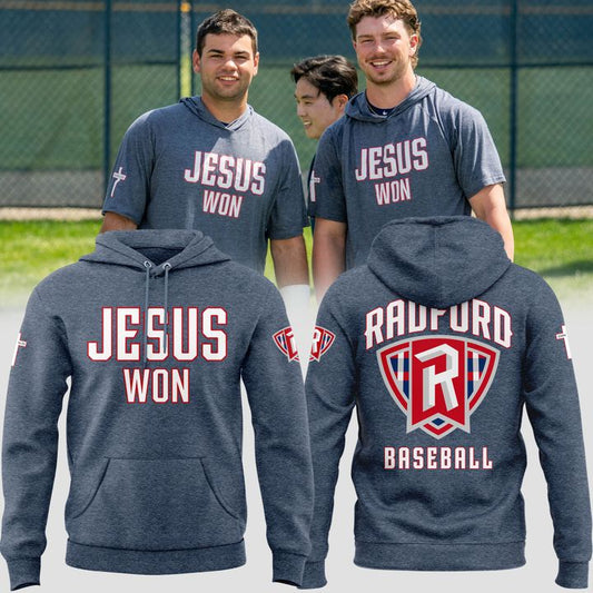 Limited Edition Radford Baseball Jesus Won Hoodie