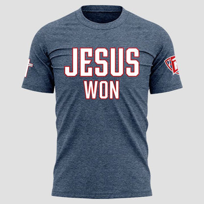 Limited Edition Radford Baseball Jesus Won Tshirt