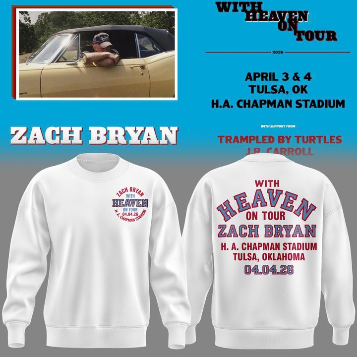 Exclusive Version Zach Bryan H. A. Chapman Stadium Sweat 2026