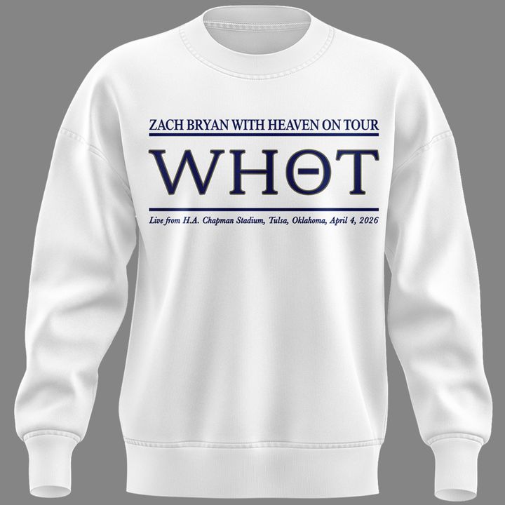 Exclusive Version Zach Bryan H. A. Chapman Stadium White Sweat 2026