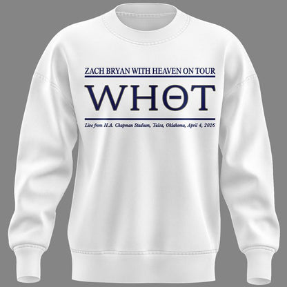 Exclusive Version Zach Bryan H. A. Chapman Stadium White Sweat 2026