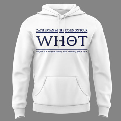 Exclusive Version Zach Bryan H. A. Chapman Stadium White Hoodie 2026