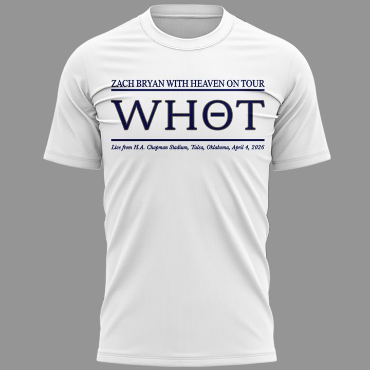 Exclusive Version Zach Bryan H. A. Chapman Stadium White Tshirt 2026