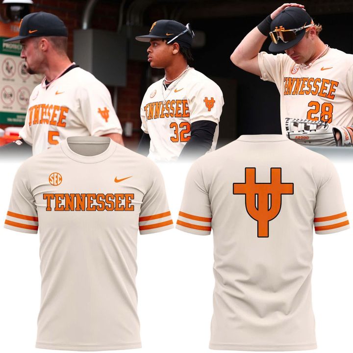 Tennessee Baseball Throwback Uniform T-Shirt - Limited Edition