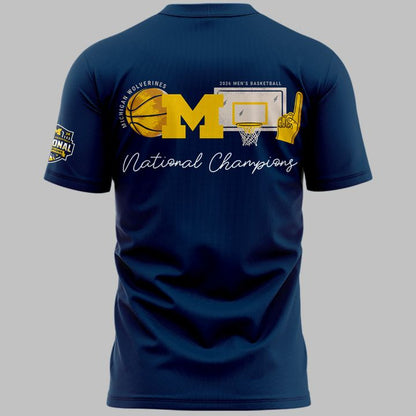 Michigan Wolverines 2026 Men's Basketball National Champions T-Shirt