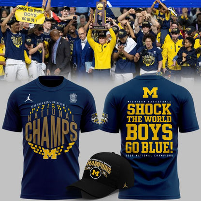 Michigan Wolverines 2026 Men's Basketball National Champions T-Shirt