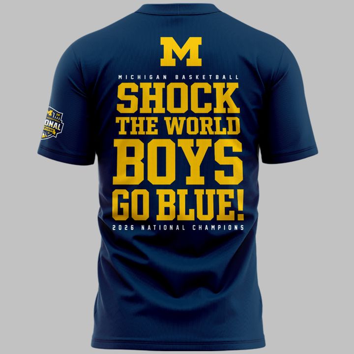 Michigan Wolverines 2026 Men's Basketball National Champions T-Shirt