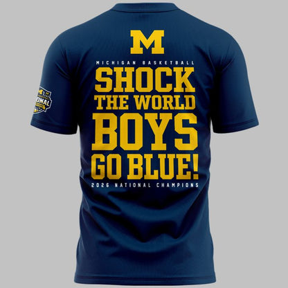 Michigan Wolverines 2026 Men's Basketball National Champions T-Shirt