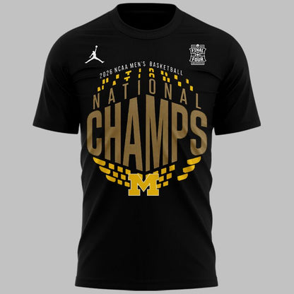 Michigan Wolverines 2026 Men's Basketball National Champions T-Shirt
