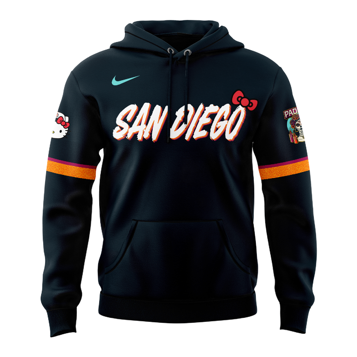 Special Edition San Diego Padres New City Connect x Hello Kitty Hoodie