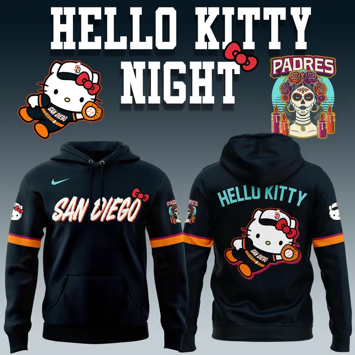 Special Edition San Diego Padres New City Connect x Hello Kitty Hoodie