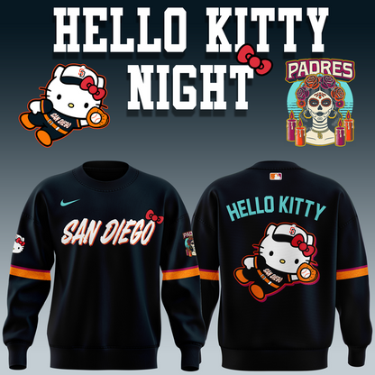 Special Edition San Diego Padres New City Connect x Hello Kitty Sweatshirt