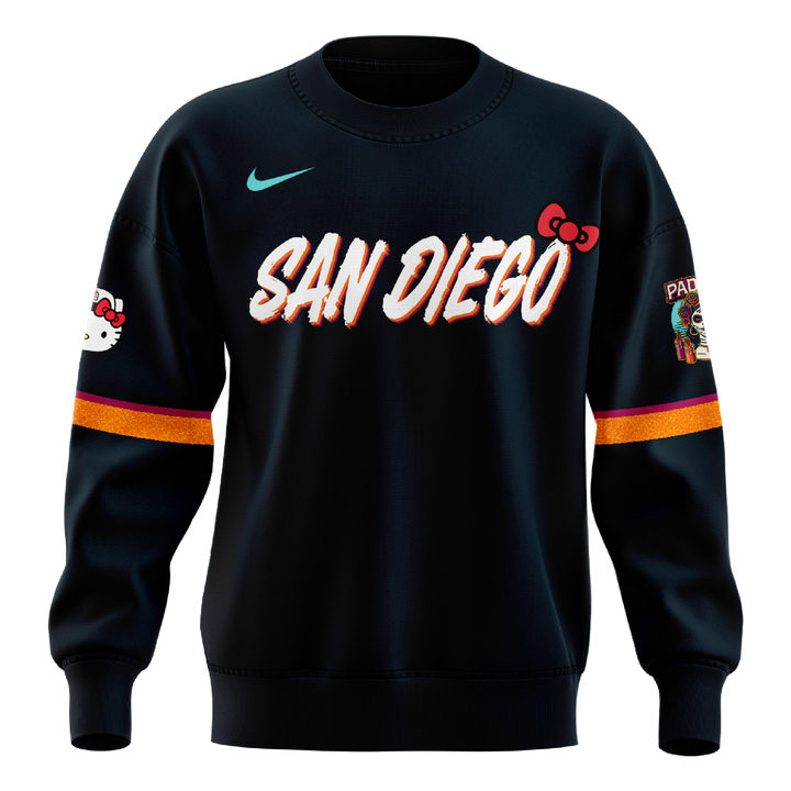 Special Edition San Diego Padres New City Connect x Hello Kitty Sweatshirt