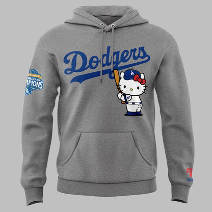 Exclusive 2026 Hoodie Los Angeles Dodgers x Hello Kitty for fans!