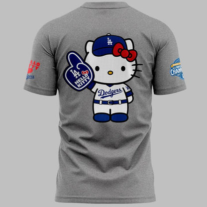 Exclusive Sweatshirt Los Angeles Dodgers x Hello Kitty for fans!