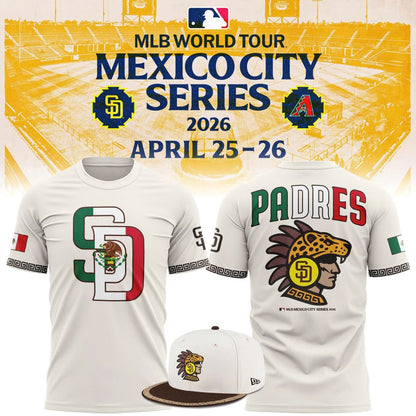 San Diego Padres MLB Mexico City Series 2026 Limited Premium T-shirt