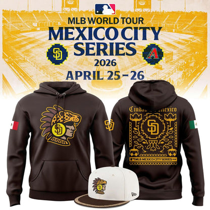 San Diego Padres MLB Mexico City Series 2026 Limited Premium Hoodie