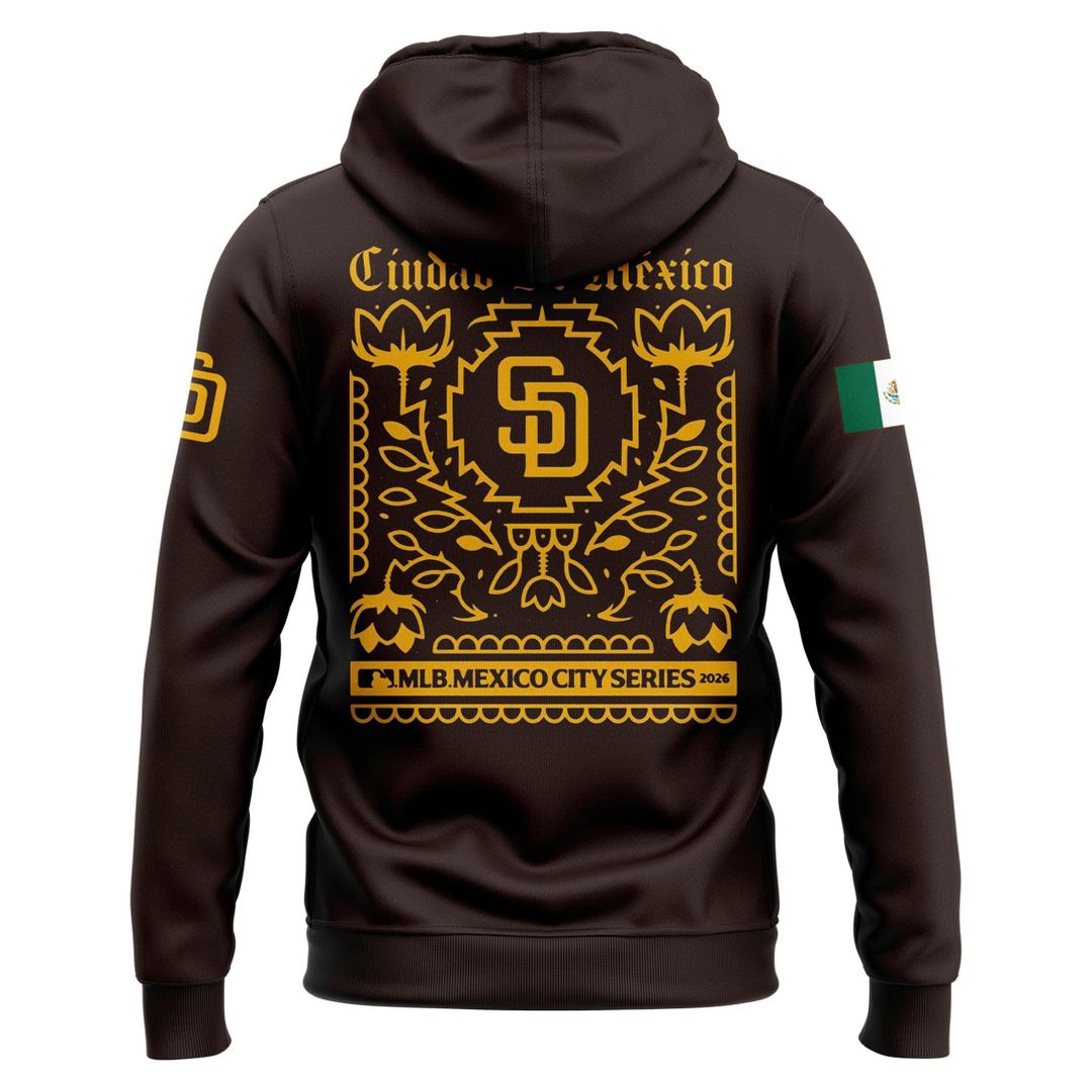 San Diego Padres MLB Mexico City Series 2026 Limited Premium Hoodie
