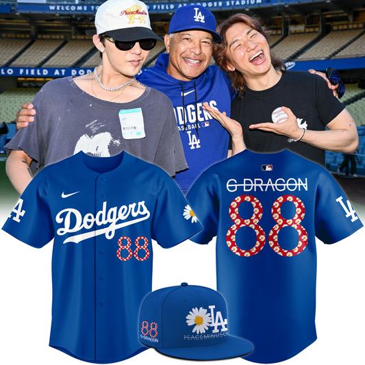 _G-Dragon Los Angeles Dodgers Peaceminusone Baseball Jersey
