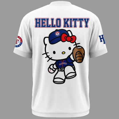 Limited Edition Texas Rangers x Hello Kitty Night Tshirt 2026