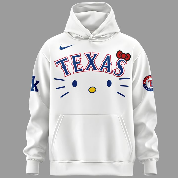Limited Edition Texas Rangers x Hello Kitty Night Hoodie 2026
