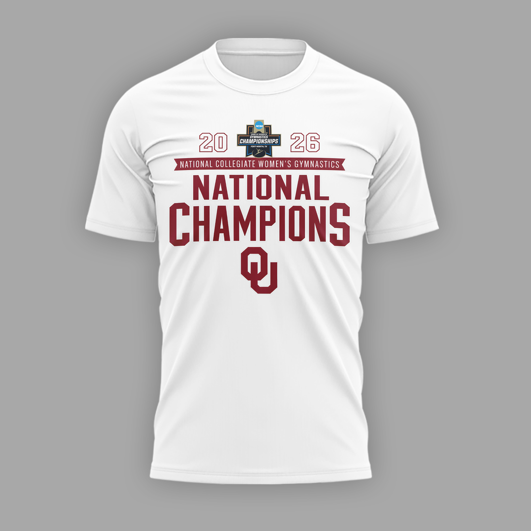 Oklahoma Women's Gymnastics 2026 NCAA National Champions T-Shirt