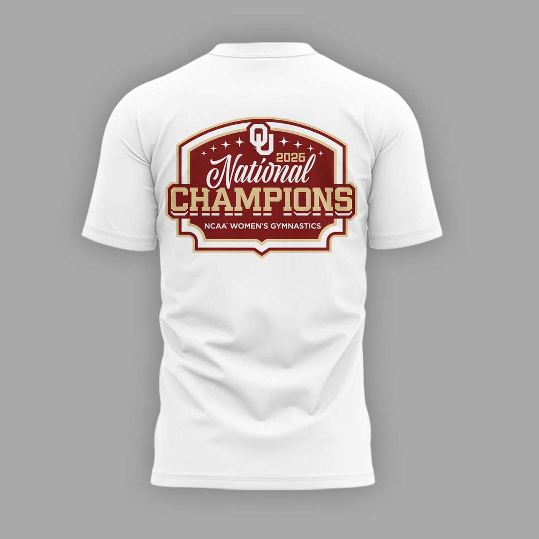 Oklahoma Women's Gymnastics 2026 NCAA National Champions T-Shirt