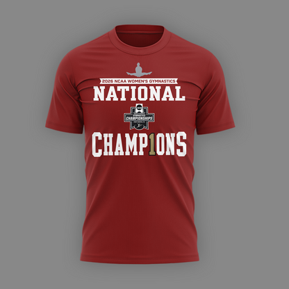 Oklahoma Sooners Champion 2026 NCAA Women's Gymnastics National Champions T-Shirt