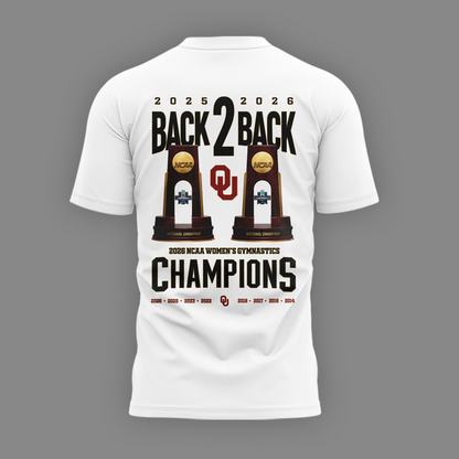 Oklahoma Sooners Champion 2026 NCAA Women's Gymnastics National Champions T-Shirt