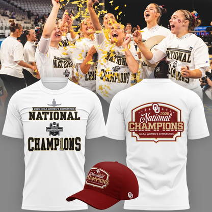 Oklahoma Sooners Champion 2026 NCAA Women's Gymnastics National Champions T-Shirt