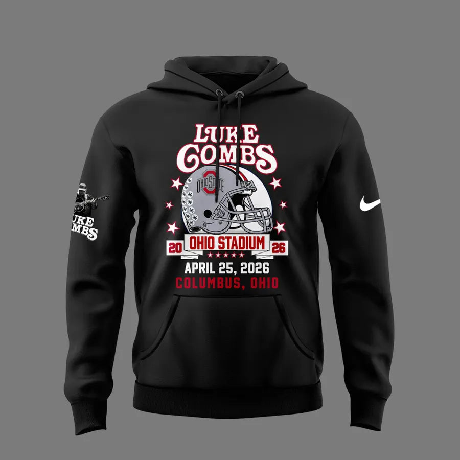 Luke Combs x Ohio State Stadium Tour - Black Hoodie
