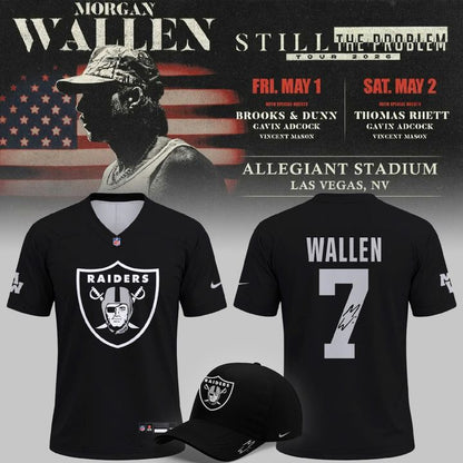 2026 Exclusive Version Signed Jersey Morgan Wallen x Las Vegas Raiders for fans