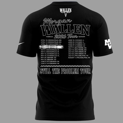 Limited Edition T-Shirt White Morgan Wallen x Las Vegas Raiders