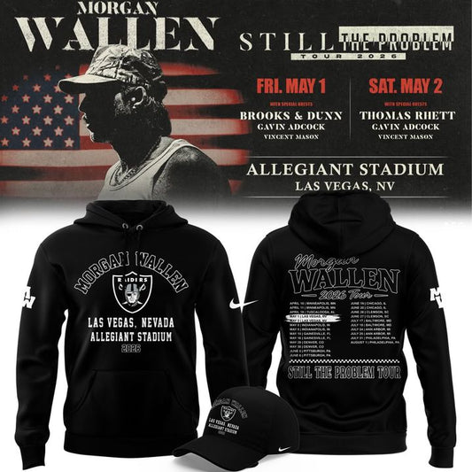 Limited Edition Hoodie Morgan Wallen x Las Vegas Raiders for fans