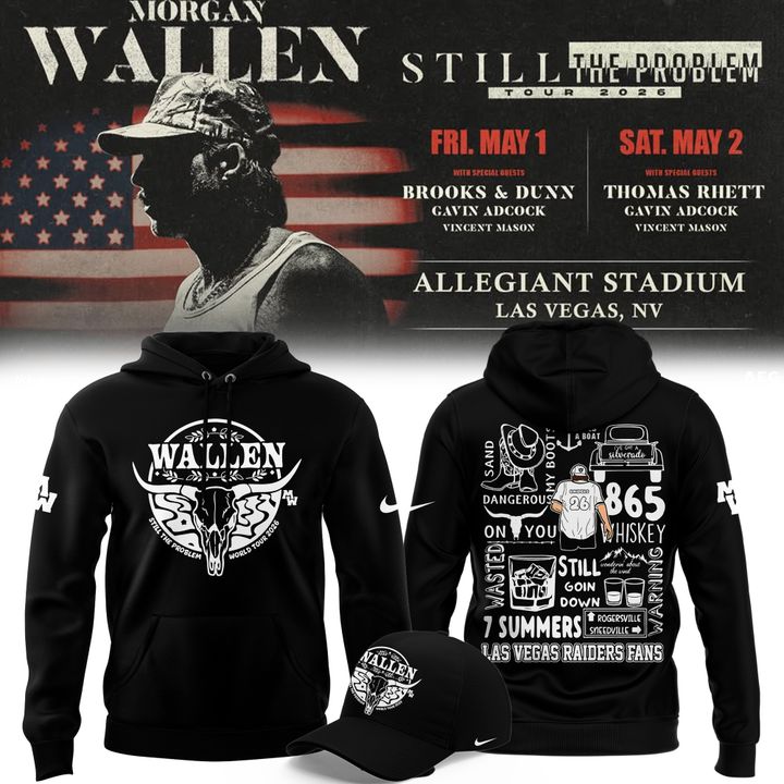 Limited Edition Hoodie Morgan Wallen x Las Vegas Raiders for fans