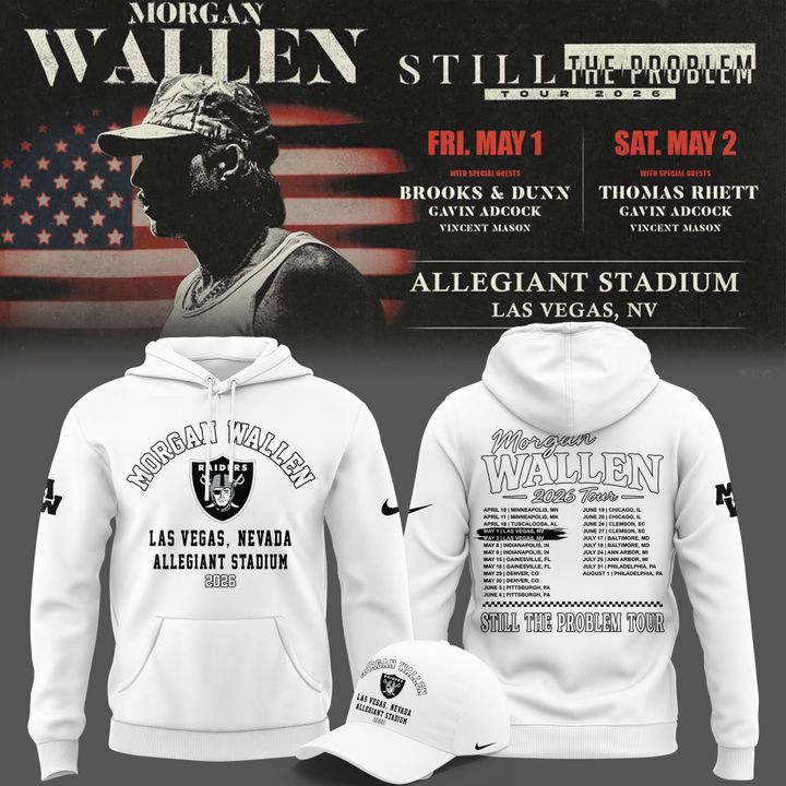 Limited Edition Hoodie Morgan Wallen x Las Vegas Raiders for fans