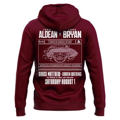 Limited Edition Montana Grizzlies x Jason Aldean And Luke Bryan Hoodie