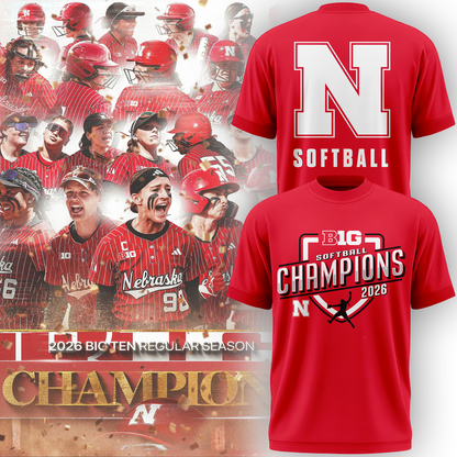 Nebraska Huskers Softball Tournament Champions shirt