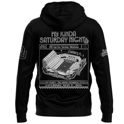 Exclusive Version Black Hoodie Luke Combs x Oklahoma Sooners