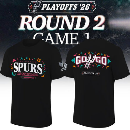 San Antonio Spurs Playoff T-shirt (Round 2)