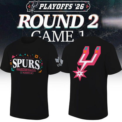 San Antonio Spurs Playoff T-shirt (Round 2)
