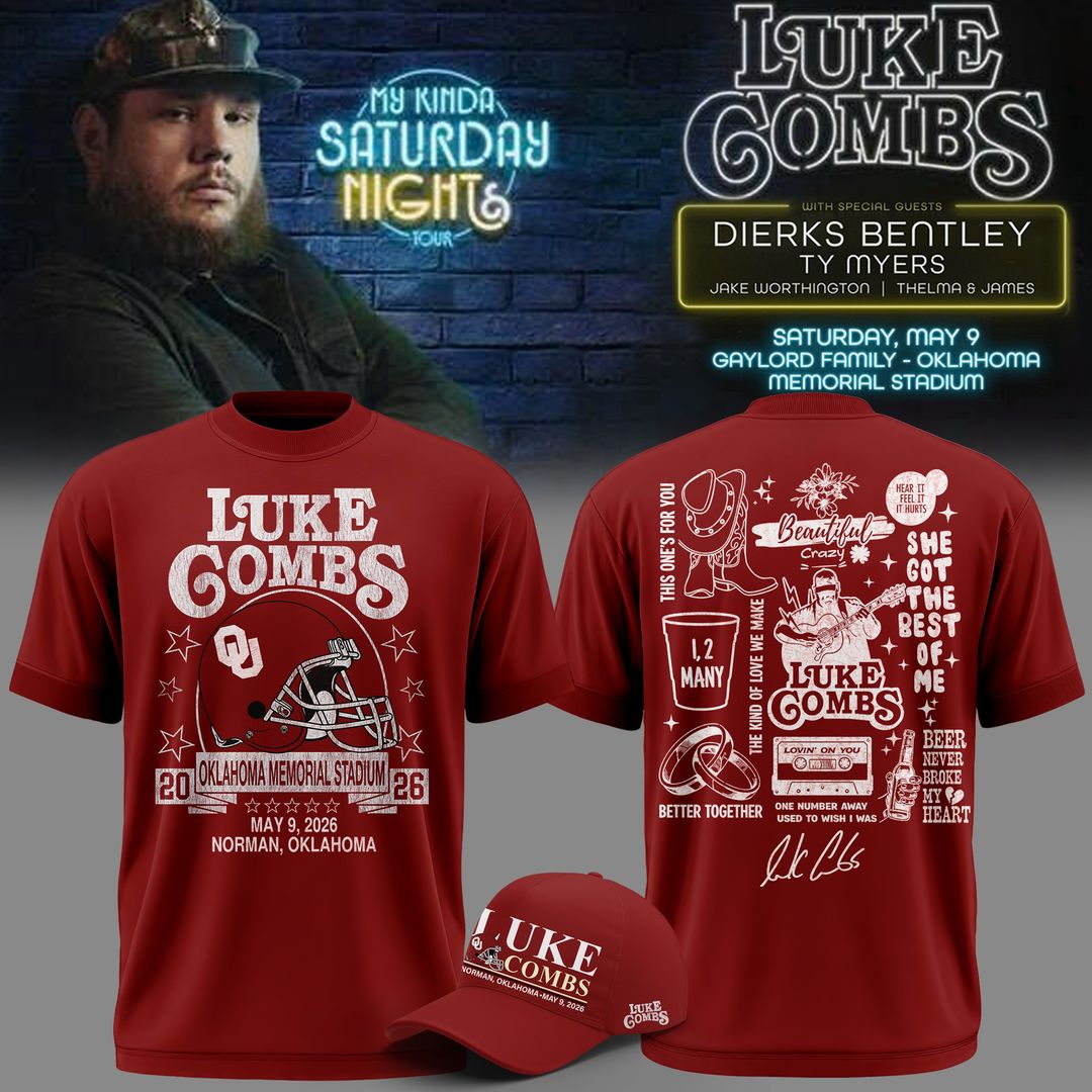 Limited Edition “My Kinda Saturday Night Tour” at Oklahoma Memorial Stadium Shirt