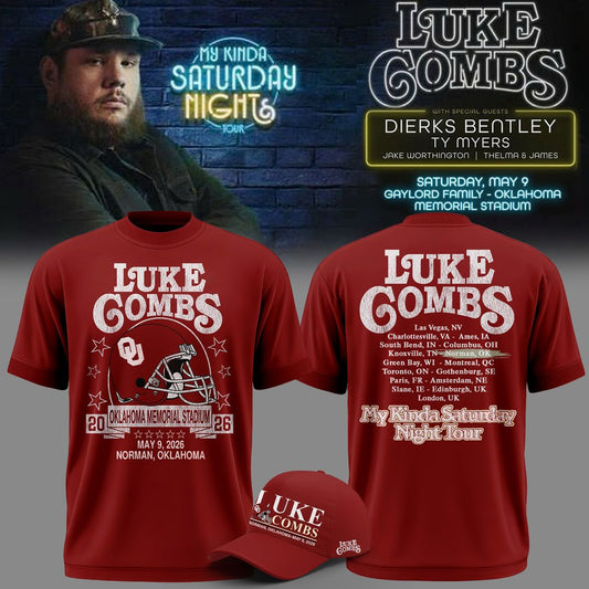 Limited Edition “My Kinda Saturday Night Tour” at Oklahoma Memorial Stadium Shirt