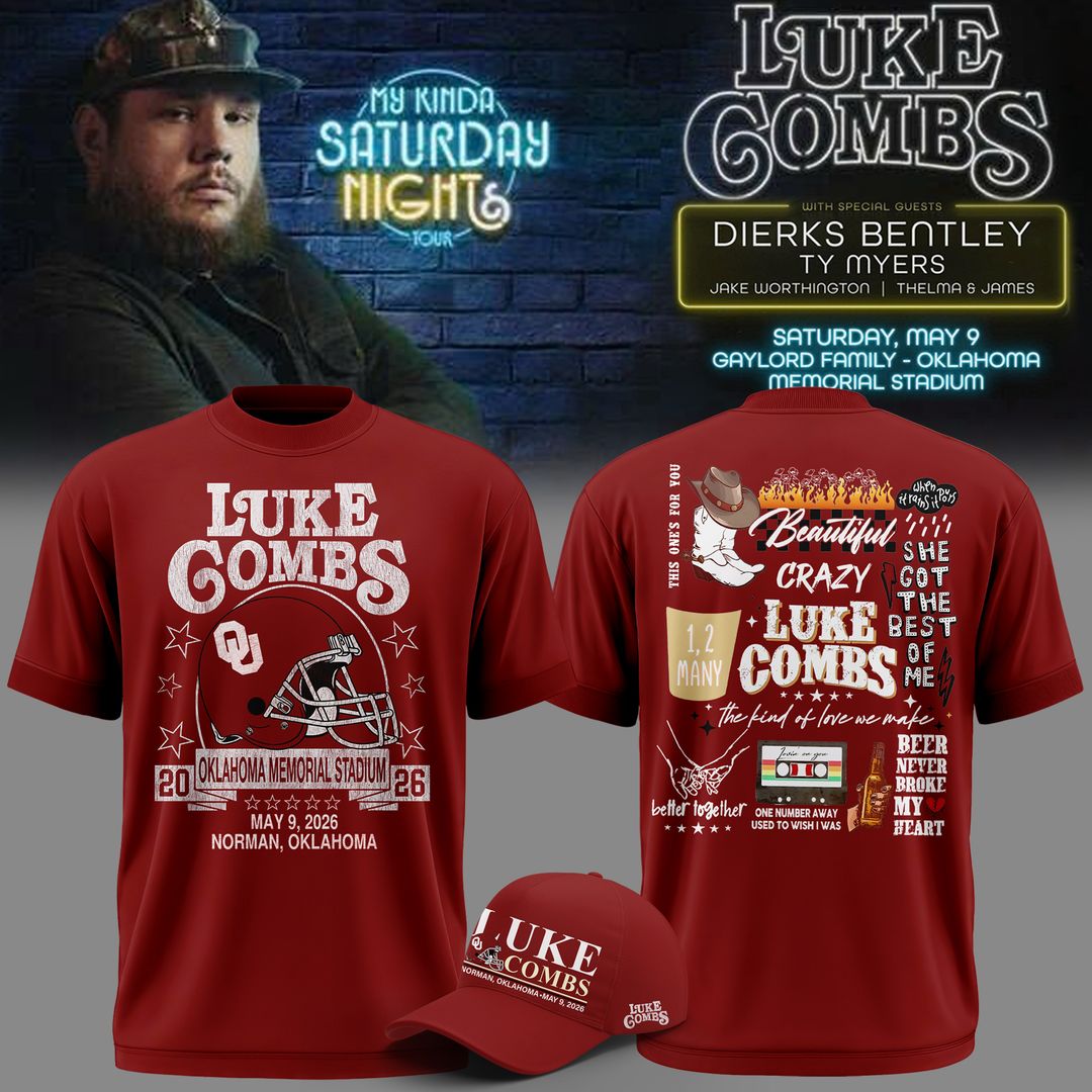 Limited Edition “My Kinda Saturday Night Tour” at Oklahoma Memorial Stadium Shirt
