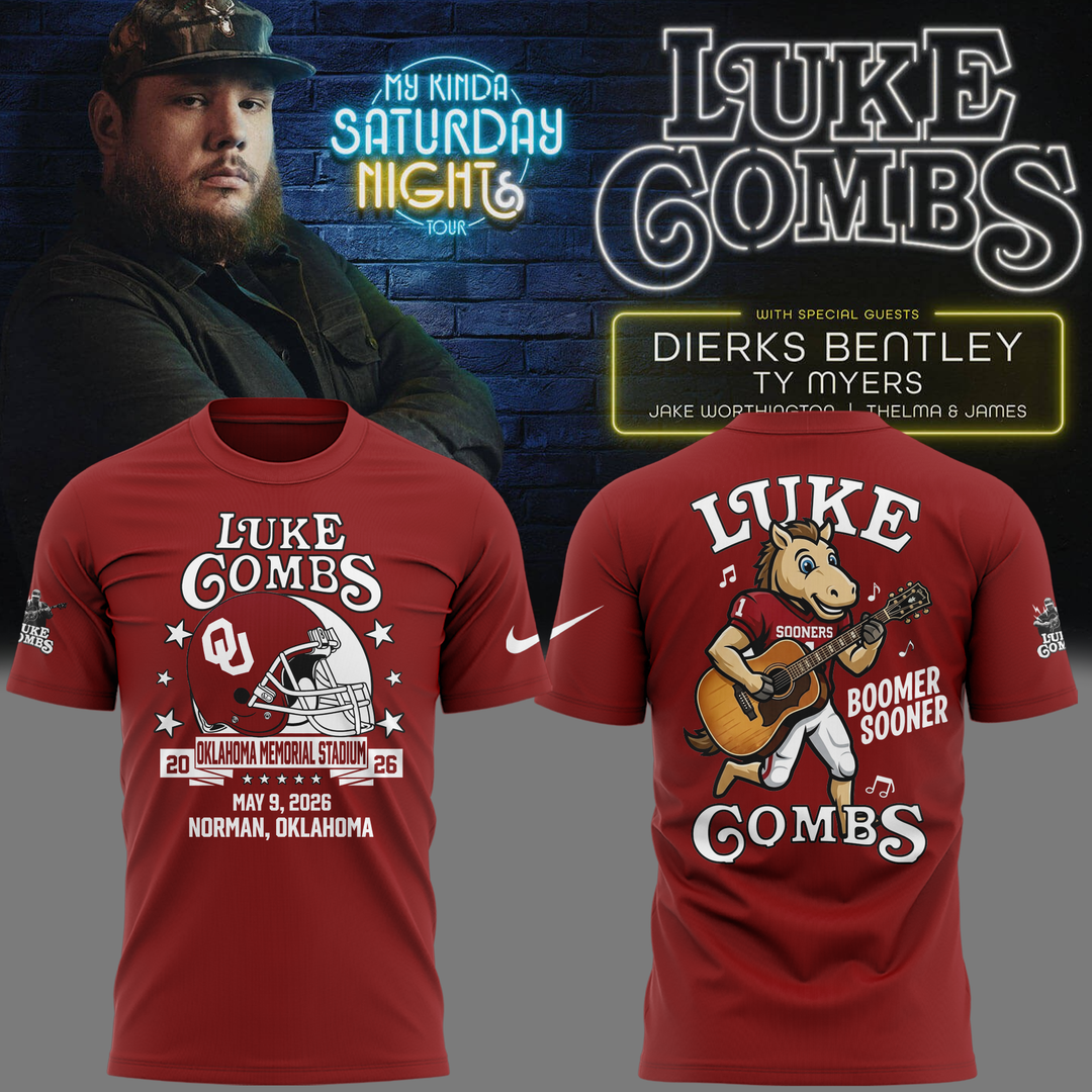 Limited Edition “My Kinda Saturday Night Tour” at Oklahoma Memorial Stadium Shirt