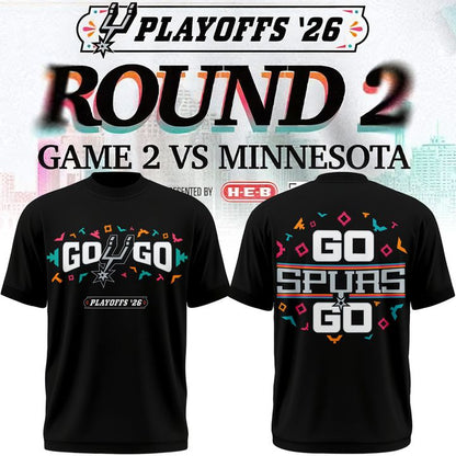 San Antonio Spurs 2026 Playoffs T-Shirt - Round 2 Game2