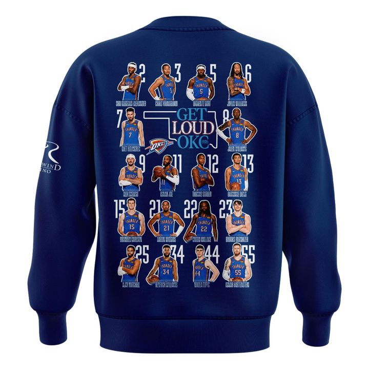Exclusive 2026 Oklahoma City Thunder Playoffs Round 2 Game 2 Sweatshirt “For City. For Team. For Thunder.”