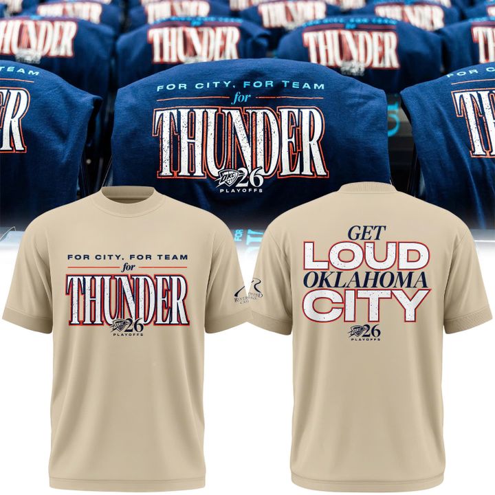 2026 Game 2 Oklahoma City Thunder Playoffs Cream T-Shirt
